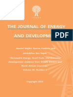 "Renewable Energy, Fossil Fuels, and Economic Development: Evidence From Middle Eastern and North African Countries" by Awatef Mejbri, Samira Haddou, and Jaleleddine Ben Rejeb