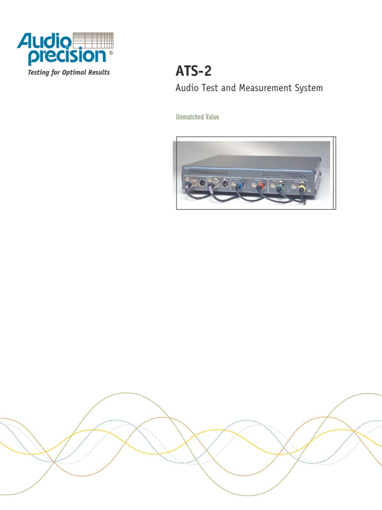 Audio Precision ATS2 | PDF | Digital Signal | Spectral Density