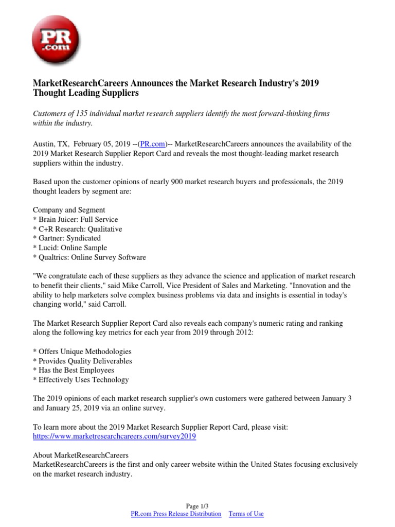 Having A Hard Time Focusing Research Identifies Complex Of >> Marketresearchcareers Announces The Market Research Industry S 2019 Having A Hard Time Focusing Research Identifies Complex Of >> Marketresearchcareers Announces The Market Research Industry S 2019