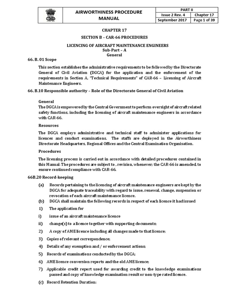 Apm Part 2 Chapter 17 Pdf License Aviation