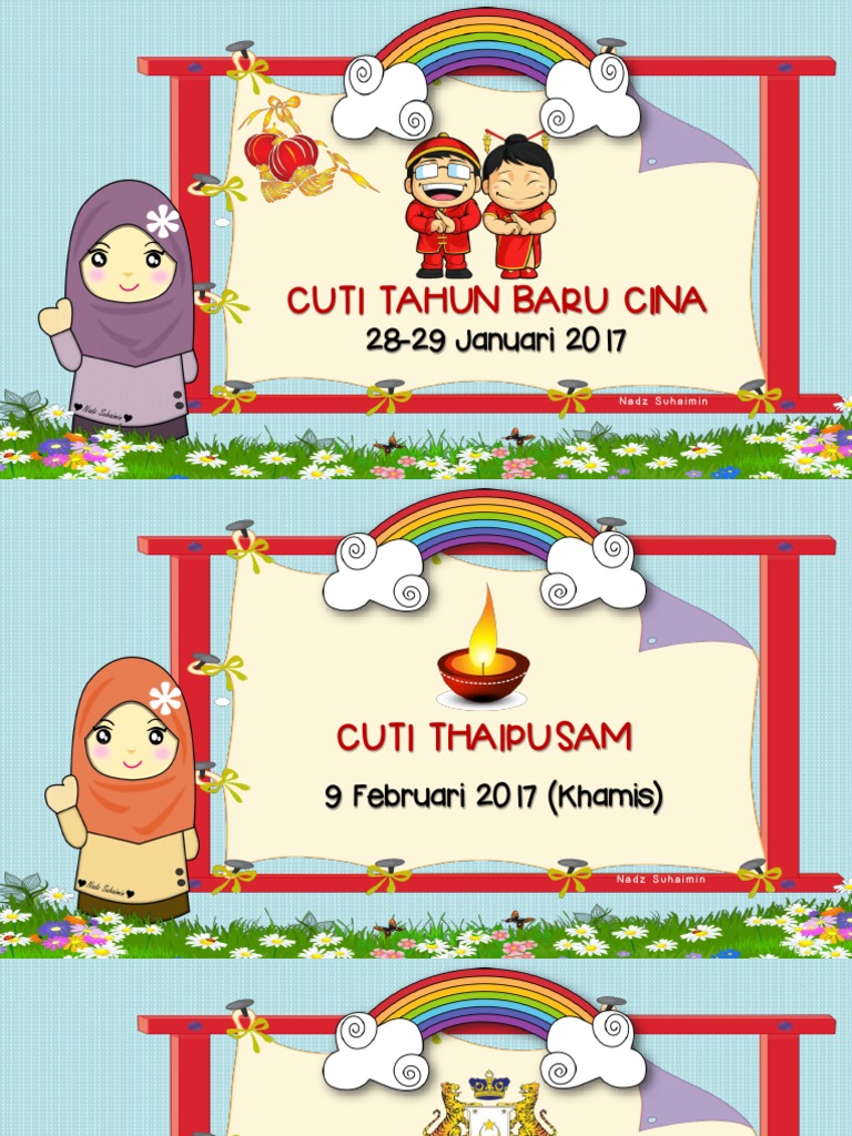 Cuti Tahun Baru Cina 28 29 Januari 2017