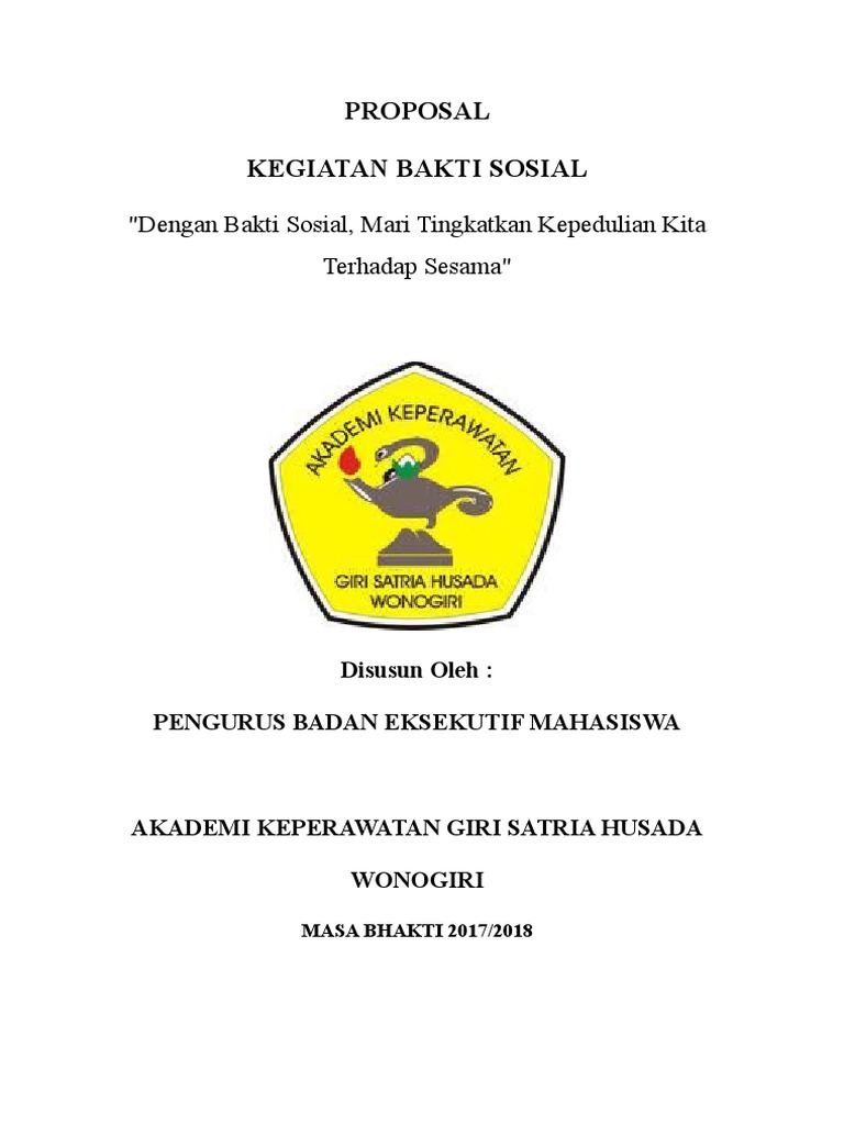Proposal Baksos Wening | PDF | Ilmu Sosial