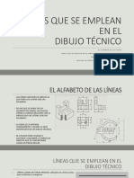 Líneas Que Se Emplean en El Dibujo Tecnico