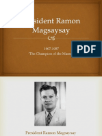 President Magsaysay's Reforms in Agrarian, Education and Health Sectors