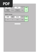 FTE and Multiple Calculator