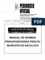 Manual de Normas Presupuestarias de Nacajuca 2012