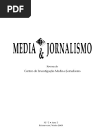 Tendências Do Jornalismo Contemporâneo - Estarão as Notícias Leves e o Jornalismo Crítico a Enfraquecer a Democracia