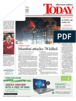 Mumbai Attacks: 78 Killed: Afternoon Edition