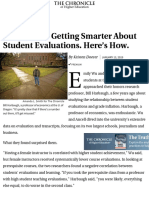 Colleges Are Getting Smarter About Student Evaluations. Here_s How. - The Chronicle of Higher Educat