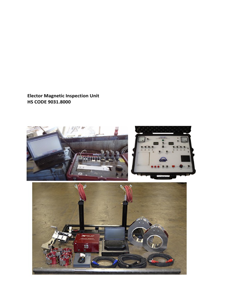 Magnetic Inspection Unit HS Code 9031.8000 | PDF