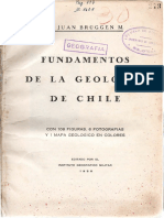 Bruggen, 1950. LIBRO. Fundamentos de La Geologia de Chile