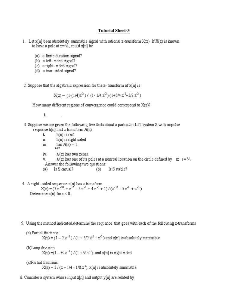 Archivetemptutorial 3 Pdf Algebra Mathematical Objects