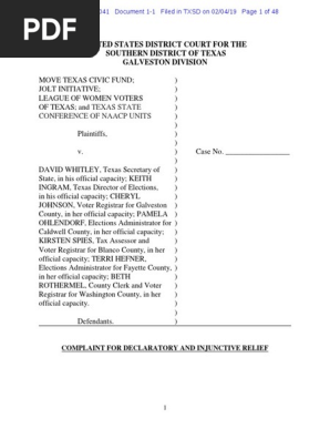Move Et Al. v. Whitley Et Al
