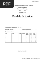 TP 04 Pendule de Torsion