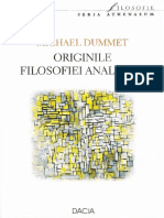 Michael Dummett - Originile filosofiei analitice.pdf