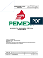 Lineamientos Generales de Procura y Abastecimiento