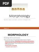 Morphology 1