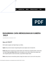 Bagaimana Cara Menggunakan Kamera DSLR - Info Gaptek PDF