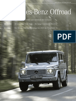 Download G-Klasse Geländewagen Katalog (PDF)