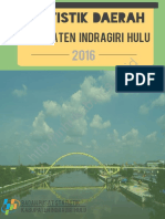 Statistik Daerah Kabupaten Indragiri Hulu 2016