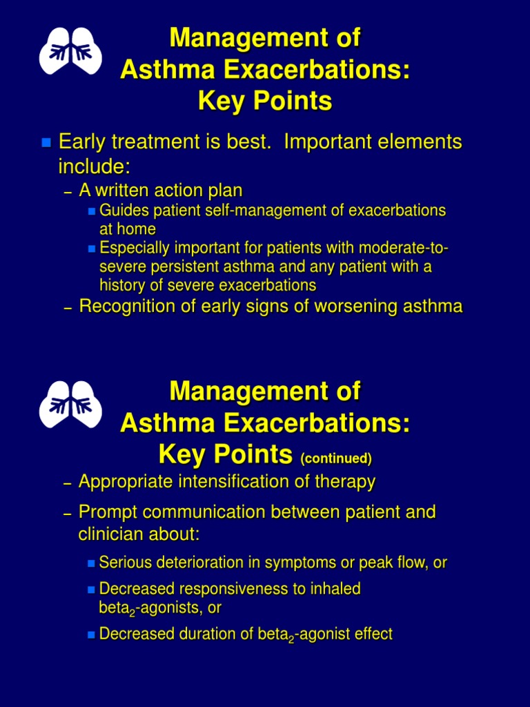 Asthma Exacerbation Management Guide | PDF | Asthma | Emergency Department