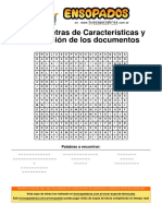 Sopa de Letras de Características y Clasificación de Los Documentos