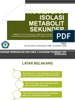 Ekstraksi Dan Isolasi Metabolit Sekunder