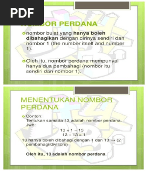 Nombor Perdana Pdf