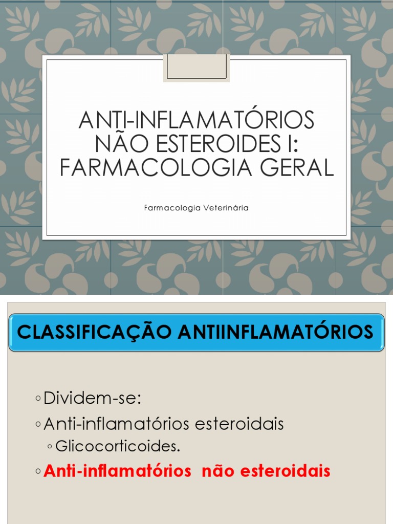 Aula 14 - Agentes Anti-Inflamatórios Não Esteroides I | PDF | Anti ...