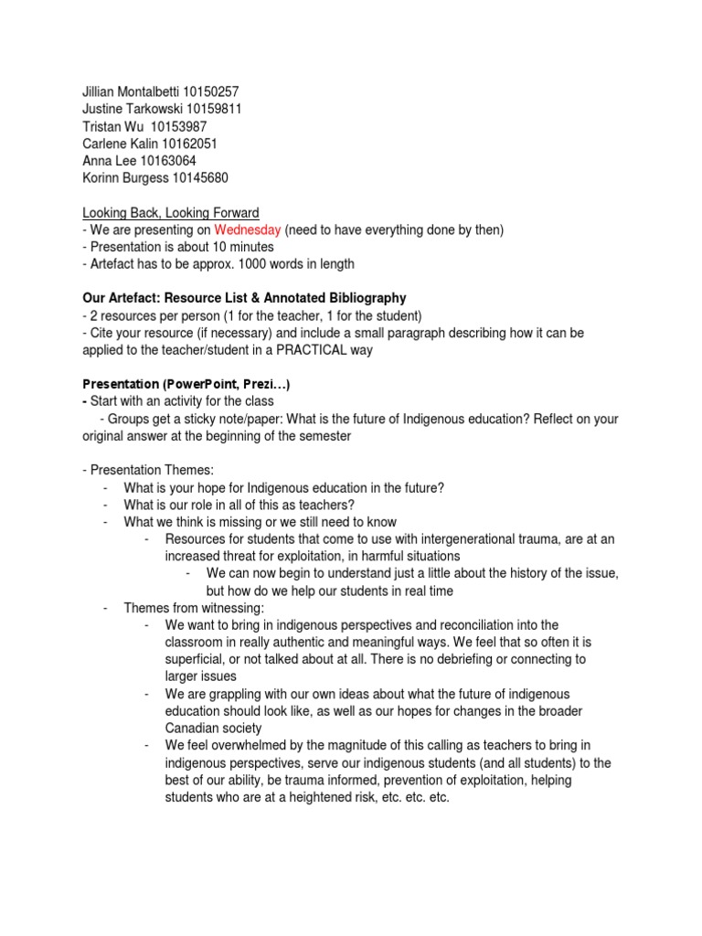 Looking Back Looking Forward Pdf First Nations Teachers