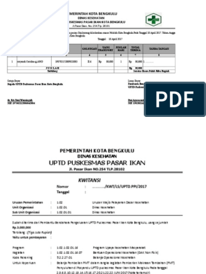 Contoh Kwitansi Induk Dan Daftar Tanda Terima