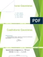 Cuadraturas Gaussianas