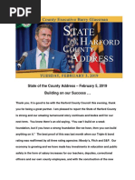 2019 State of The County Speech