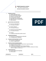 Applicant Document Checklist