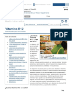 Vitamina B12 - Datos en Español