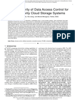 On The Security of Data Access Control For Multiauthority Cloud Storage Systems PDF