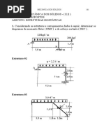 Exercícios - Mecânica dos Sólidos