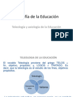 Filosofadelaeducacin4teleologayaxiologa 130916170608 Phpapp02