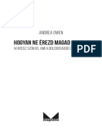 Andrea Owen: Hogyan Ne Érezd Magad SZ Rul - 14 Rossz Szokás, Ami A Boldogságod Útjában Áll