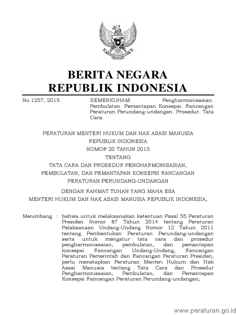 Peraturan Presiden Nomor 20 Tahun 2015 Ini Aturannya