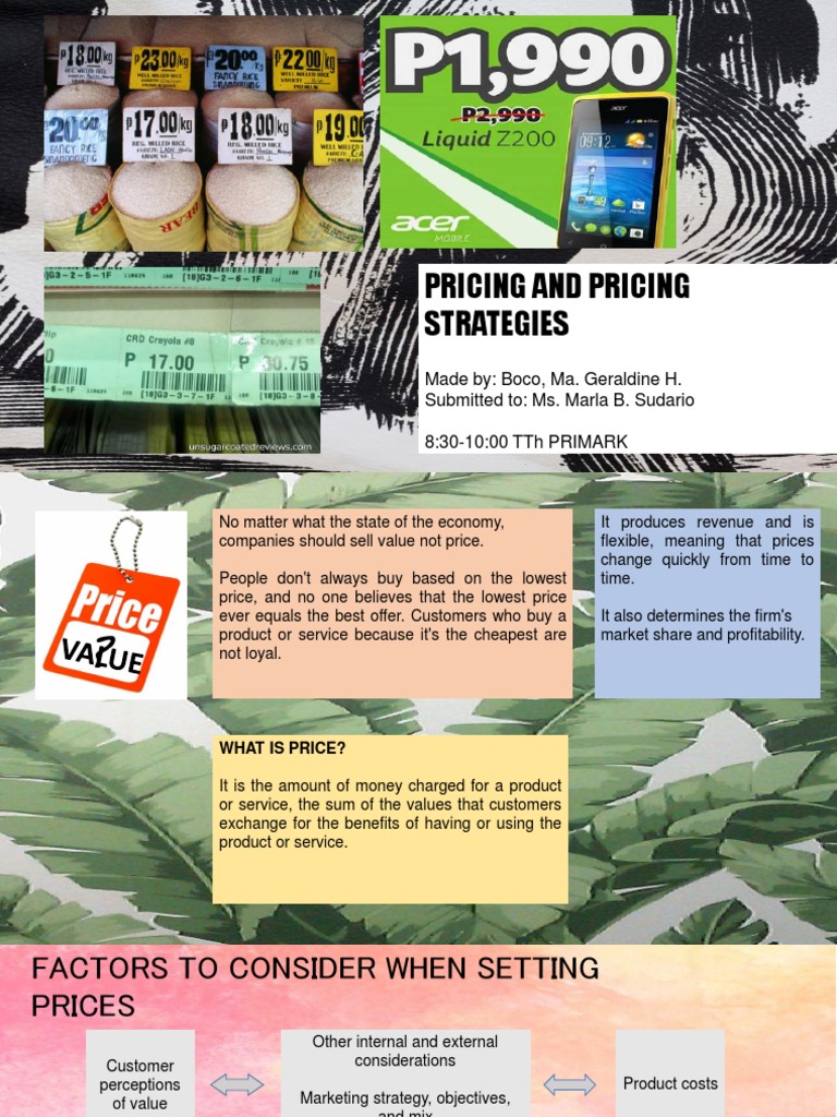 Pricing Strategies and Market Dynamics | PDF | Pricing | Monopoly