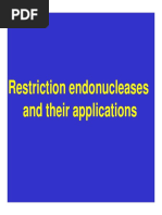 05. Restriction Enzymes and Their Applications