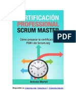 Certificación Professional Scrum Master (PSM I) Modelo B de Test de Prácticas