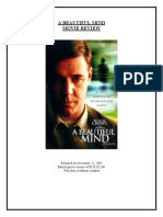 A Beautiful Mind Movie Review: Released On December 21, 2001 Earned Gross Revenue of Won Four Academy Awards