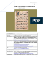 Principales Manuscritos de Música de la Edad Media