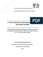 O Texto Expositivo Num Manual Escolar de Estudo Do Meio PDF