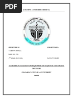 Judgment and Decree (Order XX) : Vaibhav Shukla ROLL NO: 1392 4 YEAR, (2015-2020) Faculty of CPC