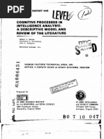 Download Cognitive Processes In Intelligence Analysis  A Descriptive Model And Review Of The Literature by Kristan J Wheaton SN39902304 doc pdf