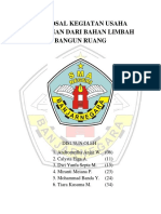 Proposal Kegiatan Usaha Kerajinan Dari Bahan Limbah Bangun Ruang