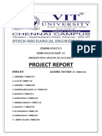Project Report: Btech-Mechanical Engineering